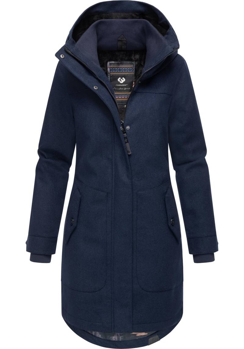 Ragwear Wintermantel "Jannisa Coat" Klassischer Damen Kurzmantel mit Kapuze von Ragwear