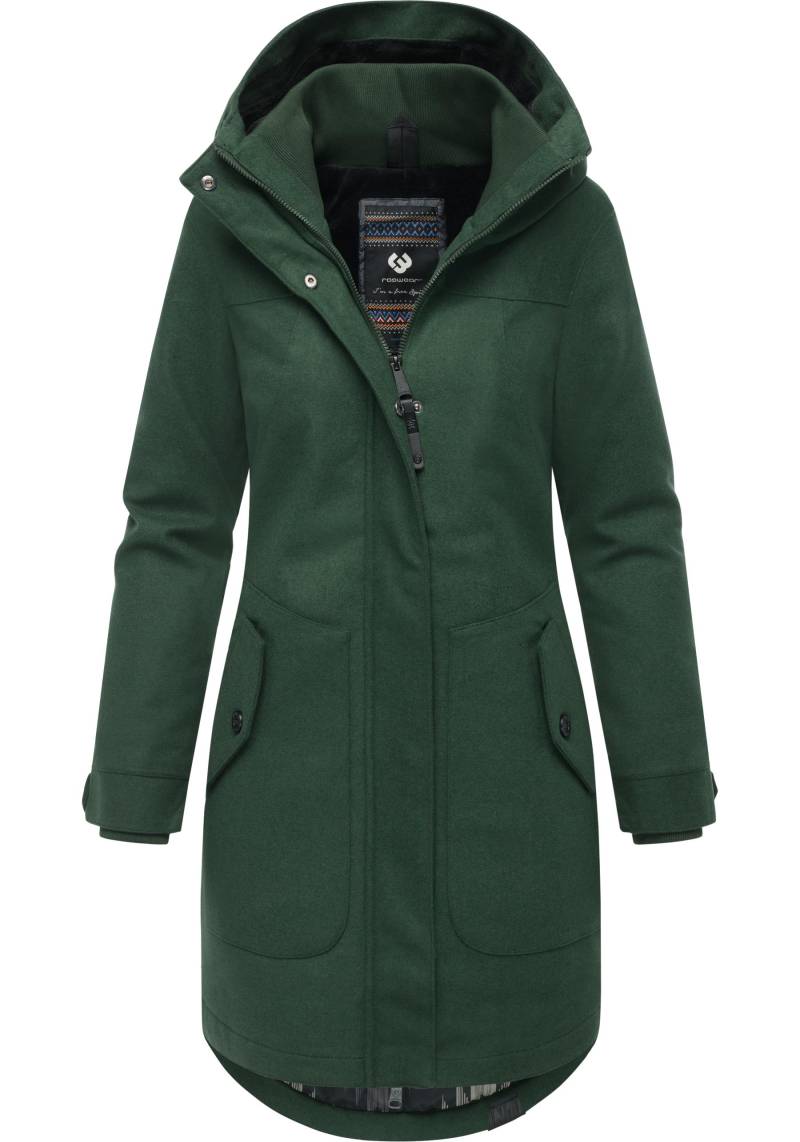 Ragwear Wintermantel "Jannisa Coat", Klassischer Damen Kurzmantel mit Kapuze von Ragwear