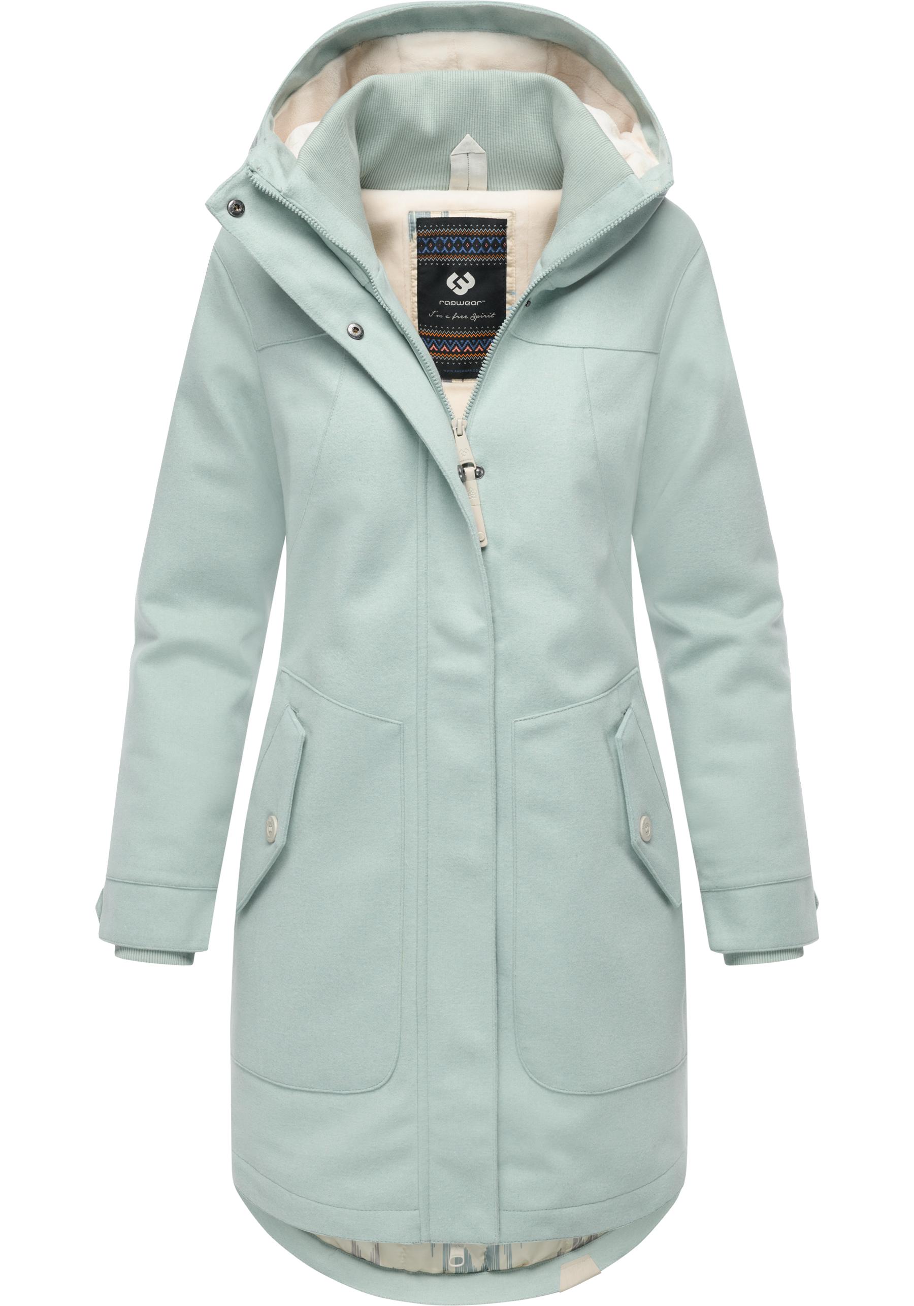 Ragwear Wintermantel "Jannisa Coat", Klassischer Damen Kurzmantel mit Kapuze von Ragwear
