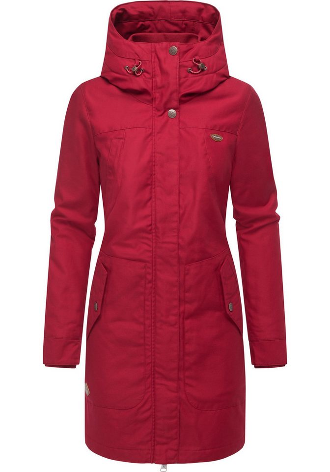 Ragwear Wintermantel Jannisa stylischer Damen Winterparka mit Kapuze von Ragwear