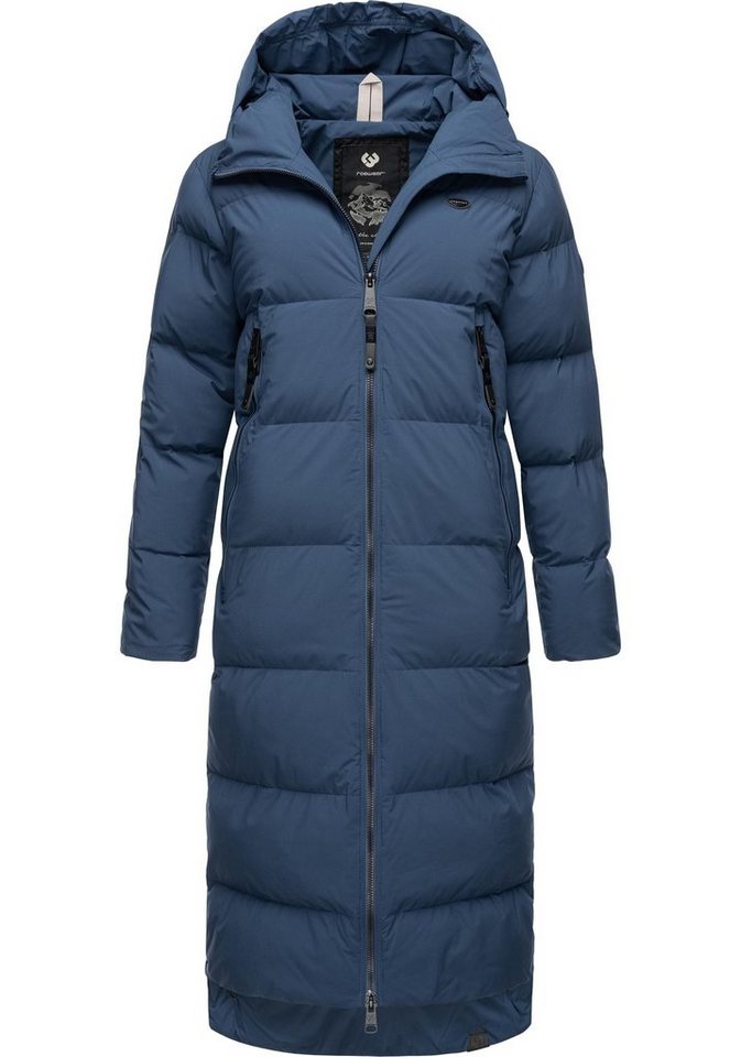 Ragwear Wintermantel Patrise Extralanger Damen Winter Steppmantel mit Gehschlitzen von Ragwear