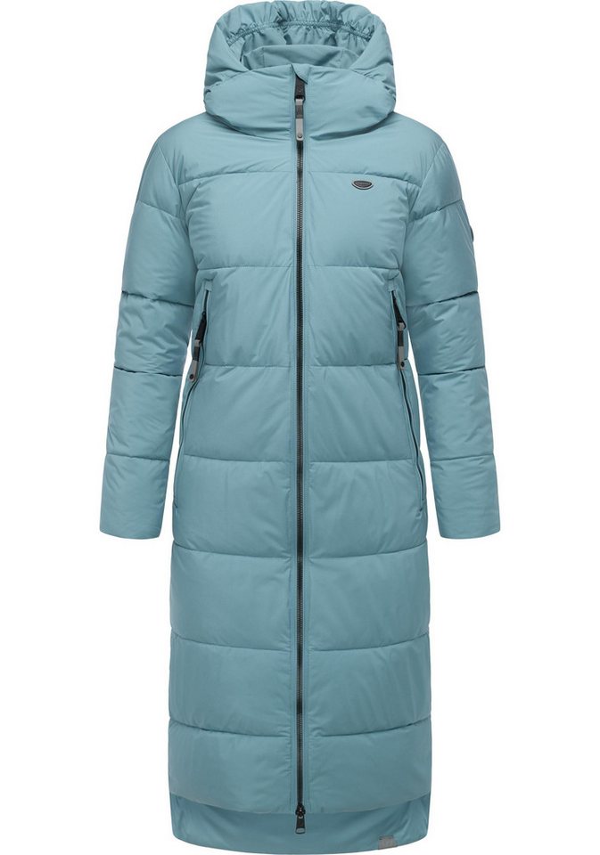 Ragwear Wintermantel Patrise Extralanger Damen Winter Steppmantel mit Gehschlitzen von Ragwear