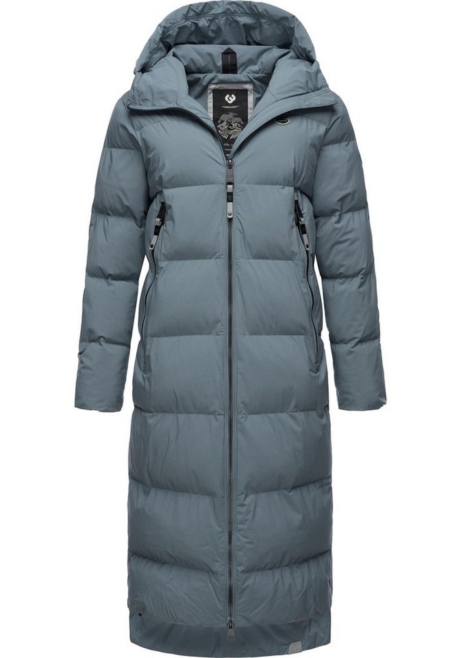 Ragwear Wintermantel Patrise Extralanger Damen Winter Steppmantel mit Gehschlitzen von Ragwear