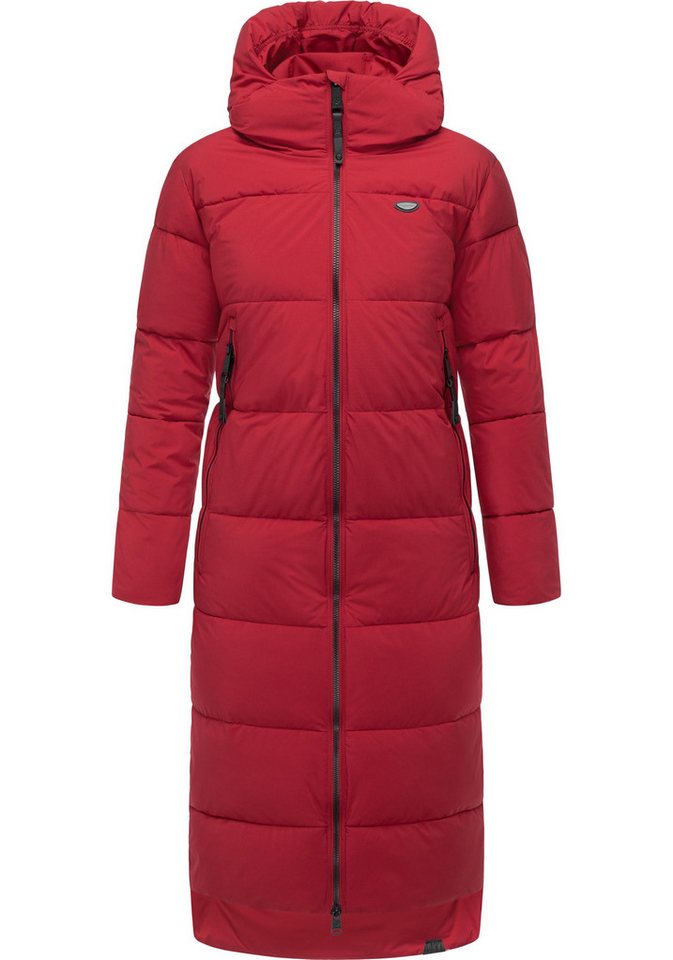 Ragwear Wintermantel Patrise Extralanger Damen Winter Steppmantel mit Gehschlitzen von Ragwear