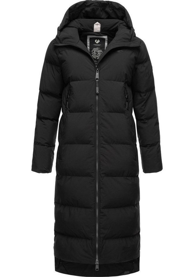 Ragwear Wintermantel Patrise Extralanger Damen Winter Steppmantel mit Gehschlitzen von Ragwear