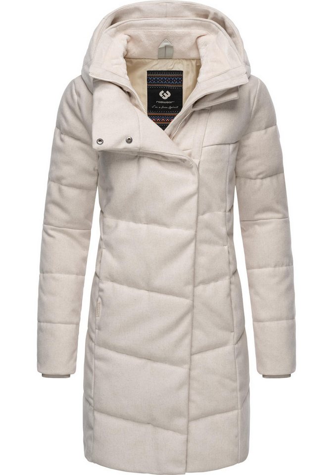 Ragwear Wintermantel Pavla Coat stylischer Damen Steppmantel in Woll-Optik von Ragwear