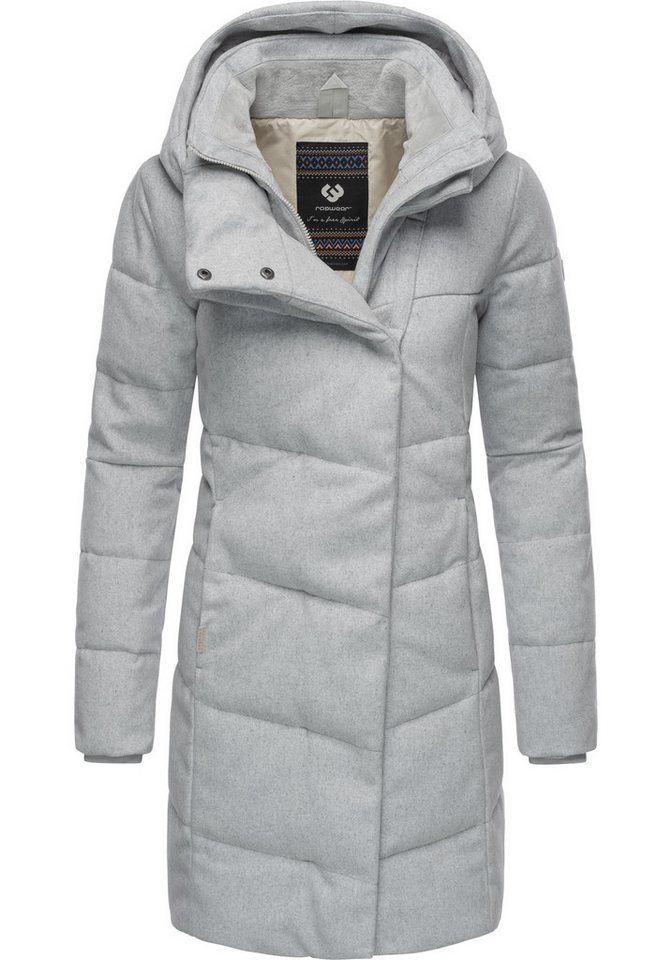 Ragwear Wintermantel Pavla Coat stylischer Damen Steppmantel in Woll-Optik von Ragwear