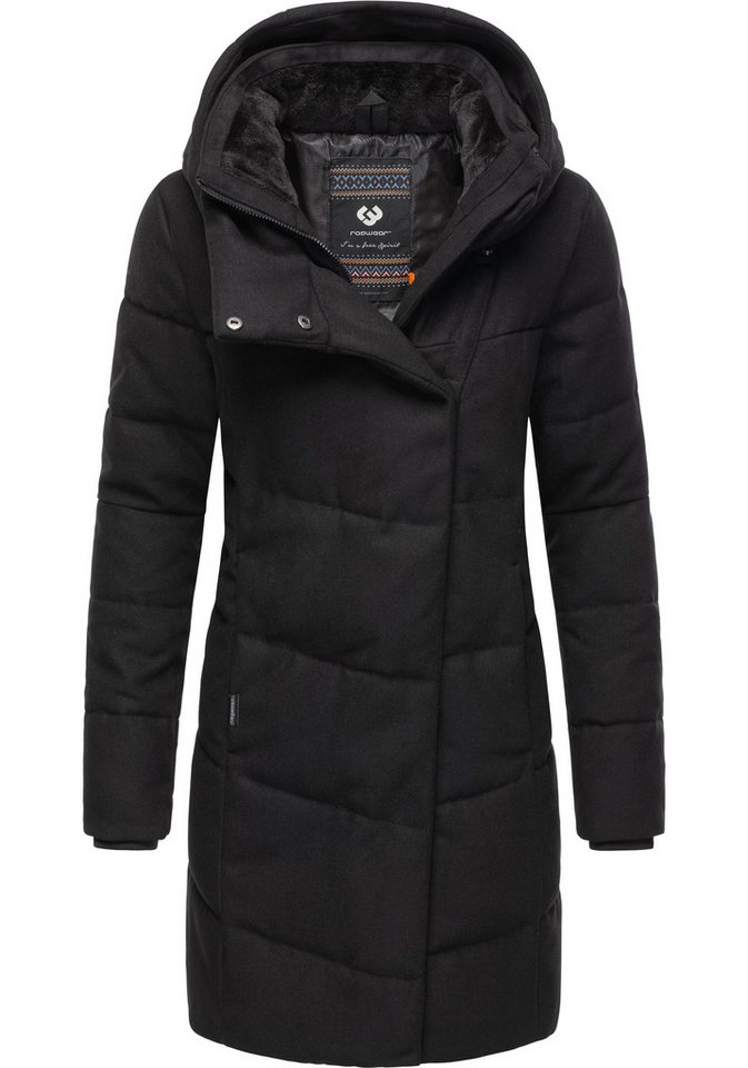 Ragwear Wintermantel Pavla Coat stylischer Damen Steppmantel in Woll-Optik von Ragwear