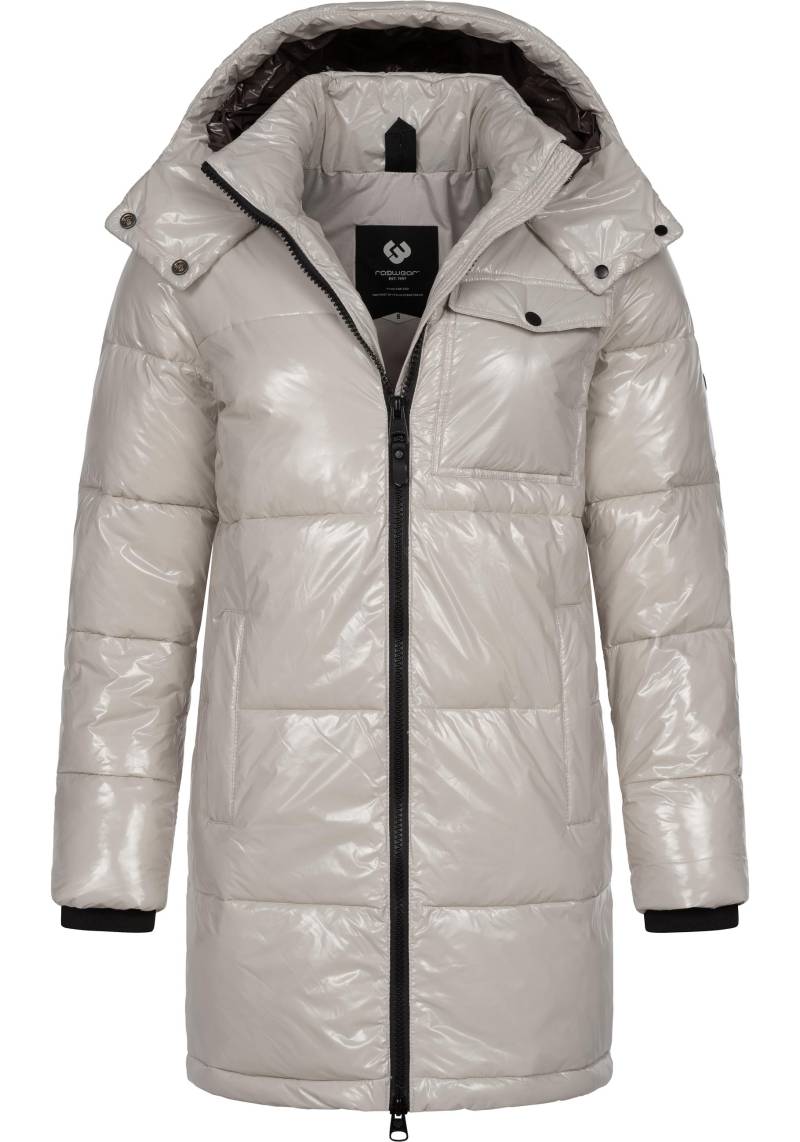 Ragwear Wintermantel "Roobie Long" super stylischer, gänzender Damen Steppmantel von Ragwear