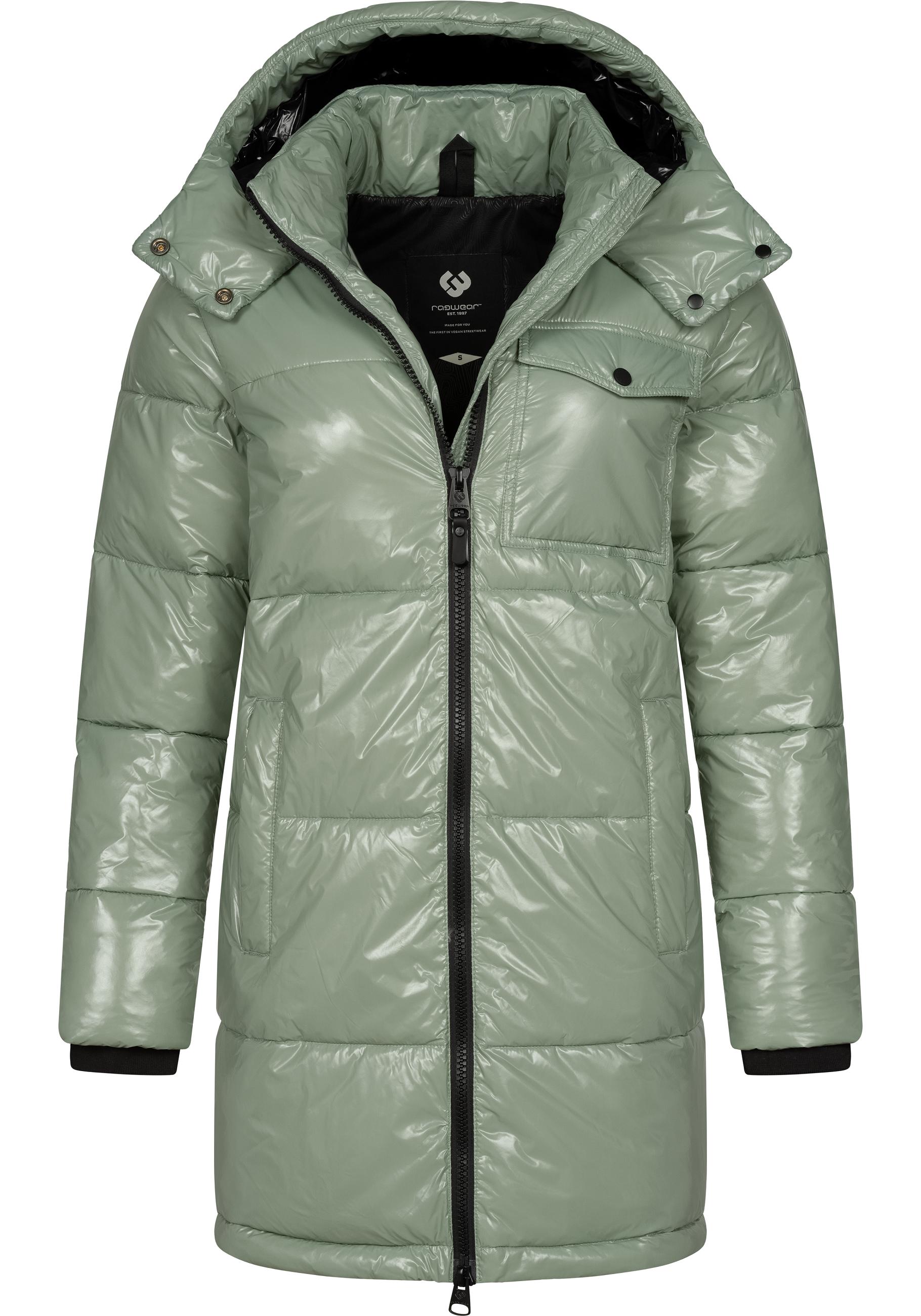 Ragwear Wintermantel "Roobie Long" super stylischer, gänzender Damen Steppmantel von Ragwear