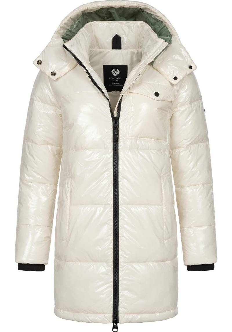 Ragwear Wintermantel "Roobie Long" super stylischer, gänzender Damen Steppmantel von Ragwear