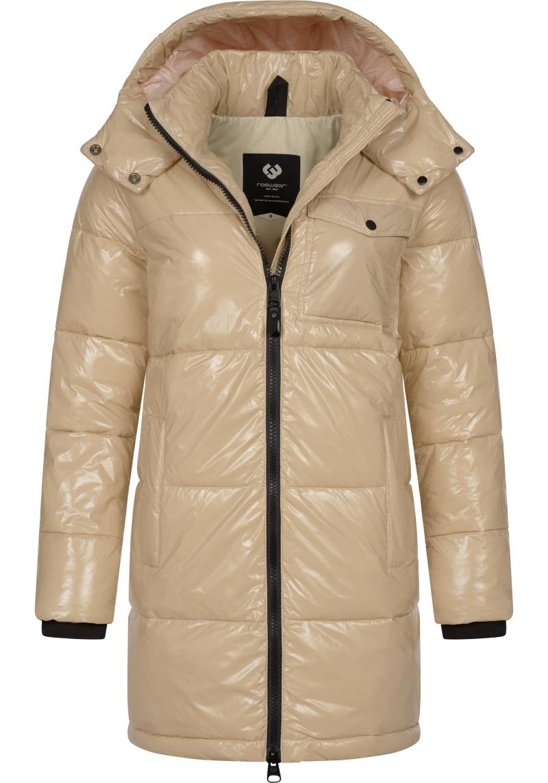 Ragwear Wintermantel "Roobie Long" super stylischer, gänzender Damen Steppmantel von Ragwear