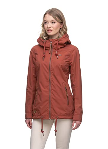 Ragwear ZUZKA Damen Frauen Übergangsjacke,Jacke,Übergangsjacke mit Kapuze,vegan,wasserdicht,Braun,M von Ragwear