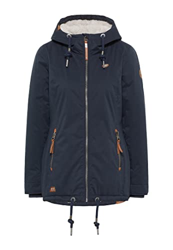 Ragwear ZUZKA Damen Jacke Parka warme Übergangsjacke Mantel (DE/NL/SE/PL, Alphanumerisch, M, Regular, Regular, Navy) von Ragwear