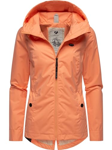 Ragwear leichte Damen Übergangsjacke kurz Outdoor-Jacke wasserdicht Parka mit Kapuze Monade Übergang YOUMODO Peach24 Gr. 3XL von Ragwear