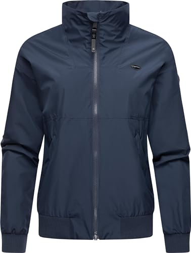 Ragwear leichte Damen Übergangsjacke wasserdichte Regenjacke (Wassersäule 11.000 mm) kurz atmungsaktiv Goona YOUMODO Navy Gr. XXL von Ragwear