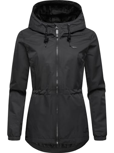 Ragwear Damen Übergangsjacke Dankka Tech Black Gr. S von Ragwear