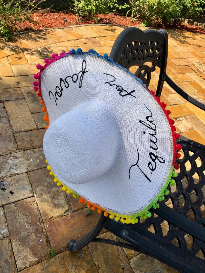 "strand-Sonnen-Hut "Tequila Por Favor" Anzufertigen." "strand-Sonnen-Hut "Tequila Por Favor" Anzufertigen." von Ragz2Bitches