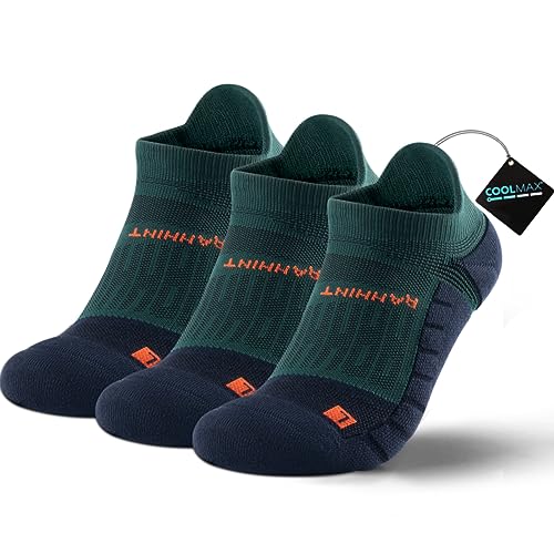 Coolmax 3 Pack Laufsocken Sneaker Socken Kurz Wandersocken Kompressionssocken Damen Herren Sportsocken Anti-Blasen-socken Running Socks Low Cut, Atmungsaktiv und Schweißableitend von Rahhint