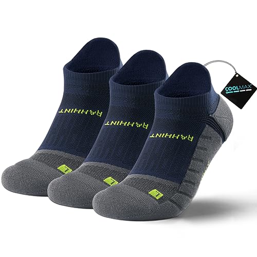 Coolmax 3 Pack Laufsocken Sneaker Socken Kurz Wandersocken Kompressionssocken Damen Herren Sportsocken Anti-Blasen-socken Running Socks Low Cut, Atmungsaktiv und Schweißableitend von Rahhint