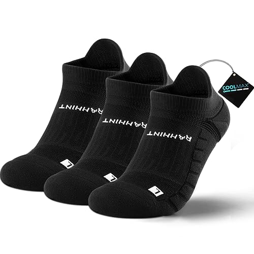 Coolmax 3 Pack Laufsocken Sneaker Socken Kurz Wandersocken Kompressionssocken Damen Herren Sportsocken Anti-Blasen-socken Running Socks Low Cut, Atmungsaktiv und Schweißableitend von Rahhint