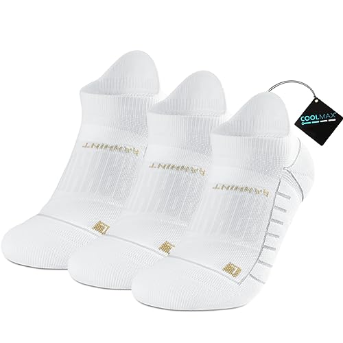 Coolmax 3 Pack Laufsocken Sneaker Socken Kurz Wandersocken Kompressionssocken Damen Herren Sportsocken Anti-Blasen-socken Running Socks Low Cut, Atmungsaktiv und Schweißableitend von Rahhint