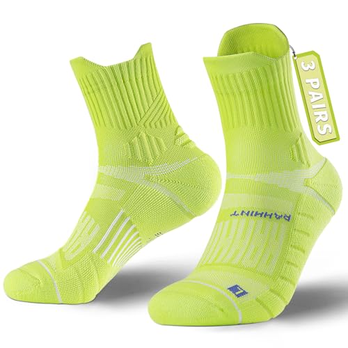 Rahhint Coolmax Wandersocken Sommer 3 Paar Quarter Anti-Blasen Atmungsaktiv Trekkingsocken Kurz Outdoor Laufsocken für Herren Damen von Rahhint