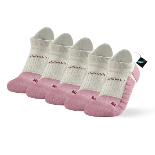 Rahhint Coolmax Kurze Laufsocken für Damen und Herren 5 Paar Kompressionssocken Wandersocken Sportsocken Anti Blasen Atmungsaktiv und Schweißableitend 35-38,39-42 von Rahhint
