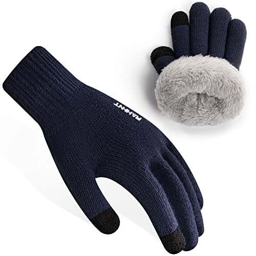 Unisex Kinder Handschuhe Winter für Jungen Mädchen Thermohandschuhe Touchscreen Winterhandschuhe Warme Wollstrickhandschuhe mit Fleecefutter 3-15 Jahre von Rahhint