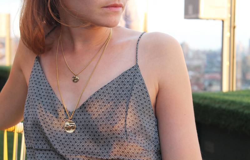 Goldkette - Halskette Medaillonkette Glücksbringerkette Muttertag/Ella von RahmaLouise