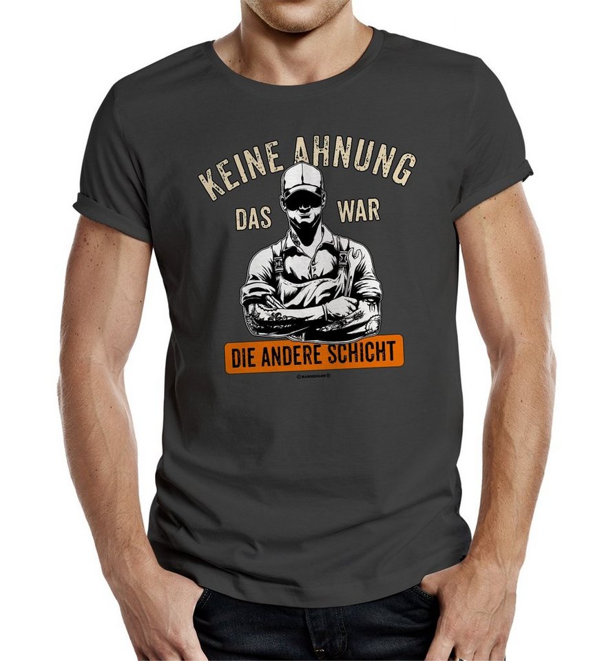 RAHMENLOS® T-Shirt Das Geschenk für Handwerker: Das war die andere Schicht von RAHMENLOS®