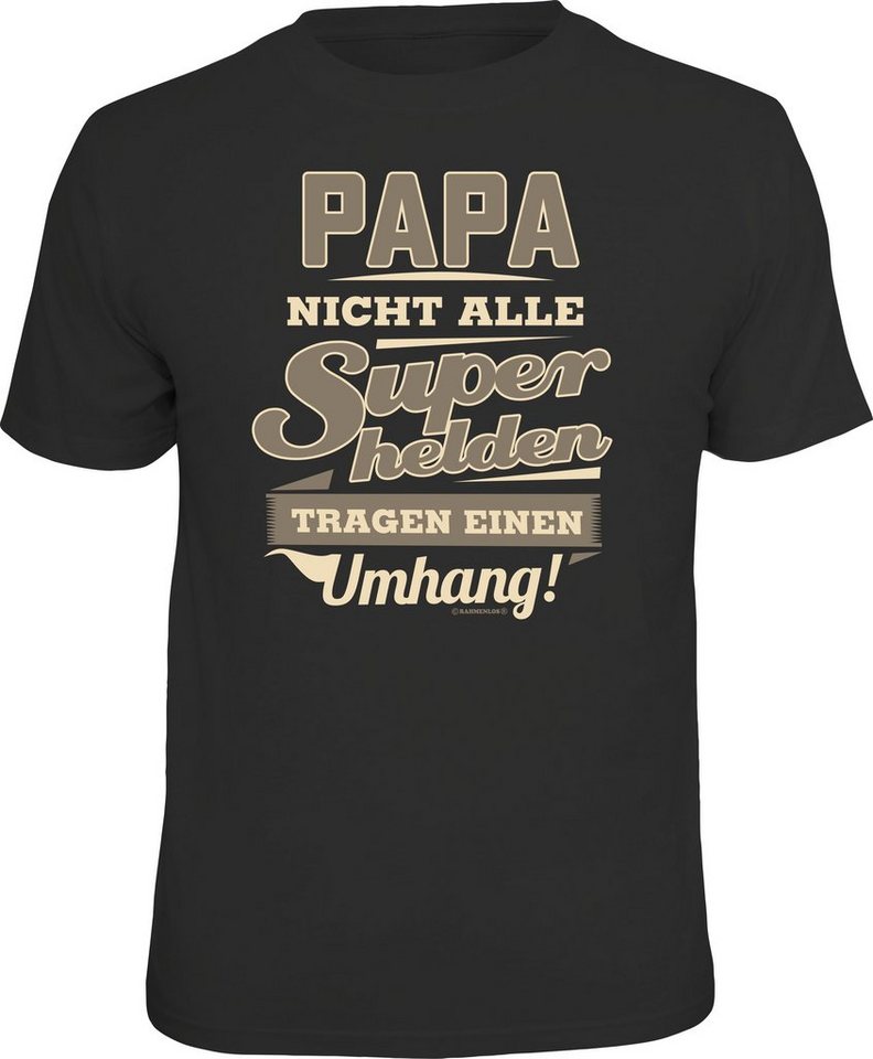 RAHMENLOS® T-Shirt Das Geschenk für Väter - Papa Superheld von RAHMENLOS®