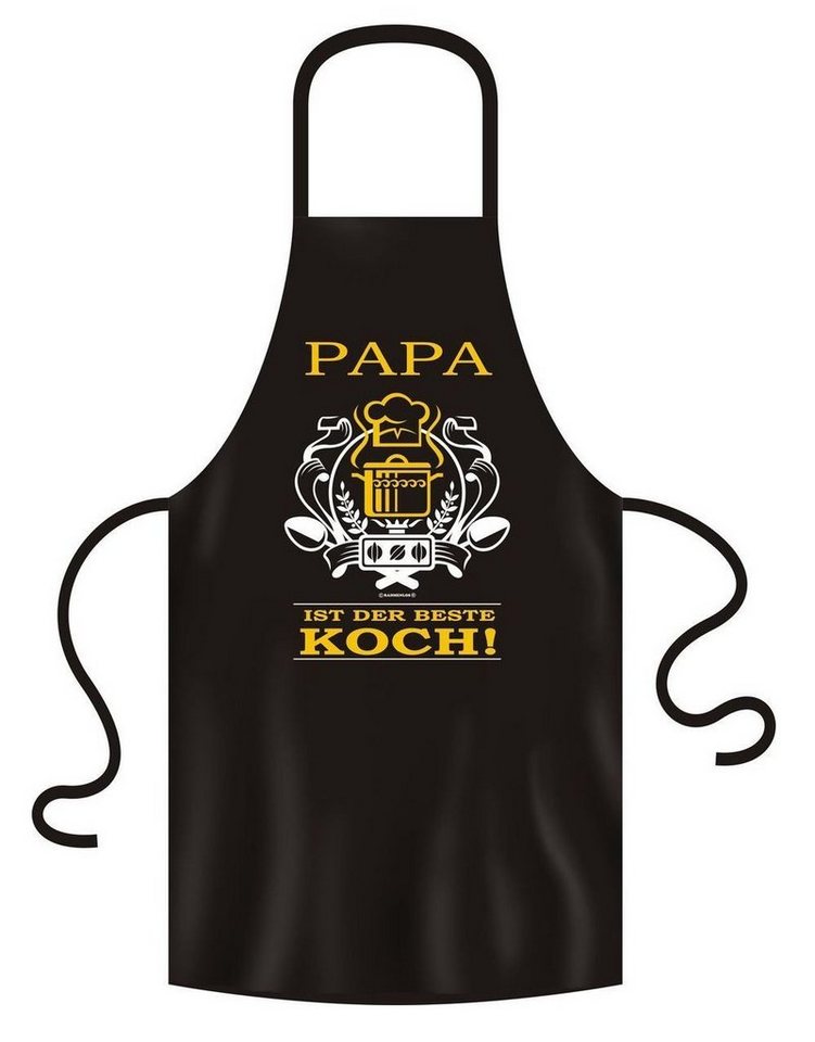 RAHMENLOS® T-Shirt Grillschürze Papa ist der beste Koch von RAHMENLOS®