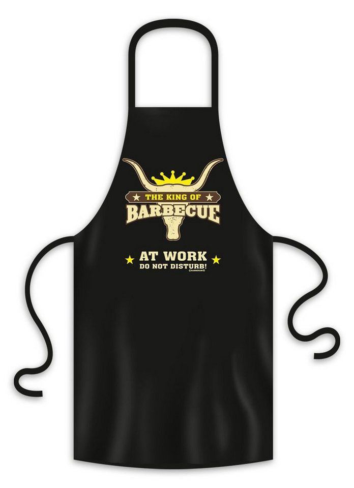 RAHMENLOS® T-Shirt Grillschürze The King of Barbecue at Work von RAHMENLOS®