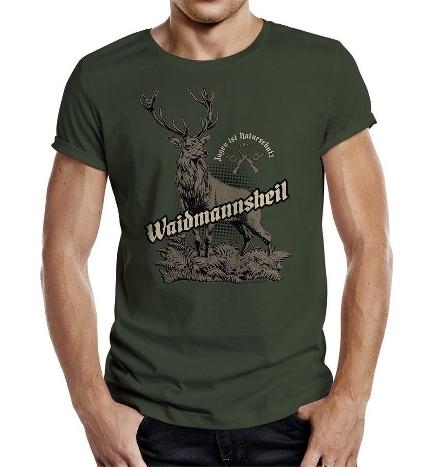 RAHMENLOS® T-Shirt als Geschenk für Jäger - Waidmannsheil von RAHMENLOS®