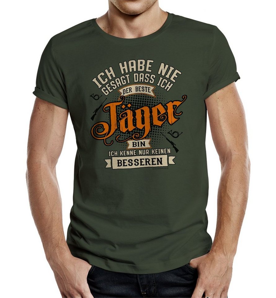 RAHMENLOS® T-Shirt als Geschenk für Jäger - der beste Jäger von RAHMENLOS®