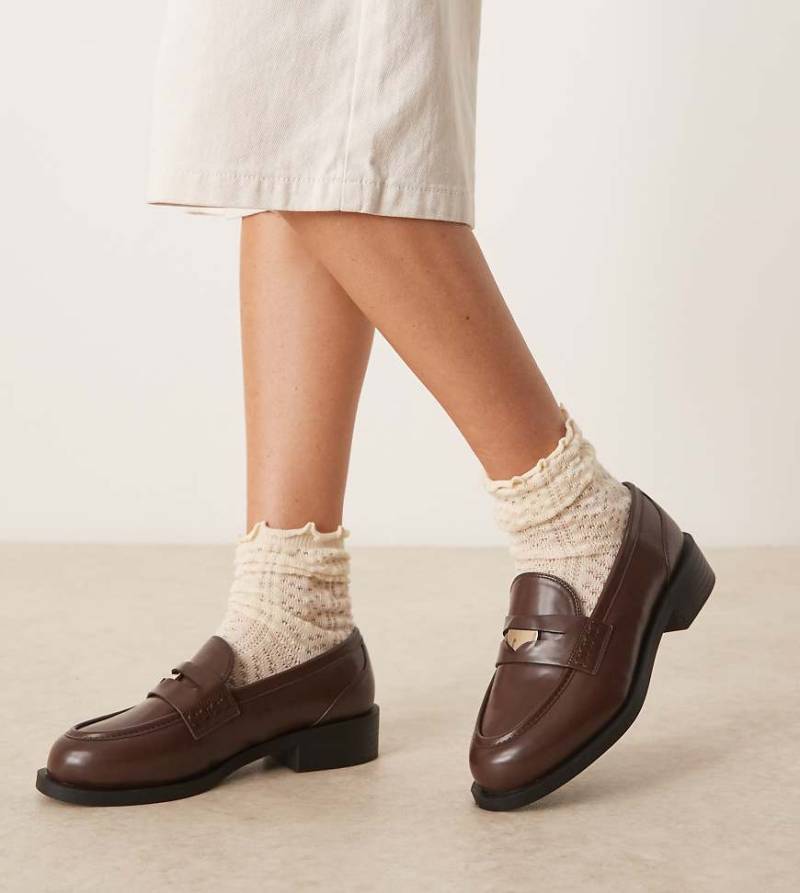 RAID Wide Fit - Nonnie - Penny-Loafer in Braun von Raid Wide Fit