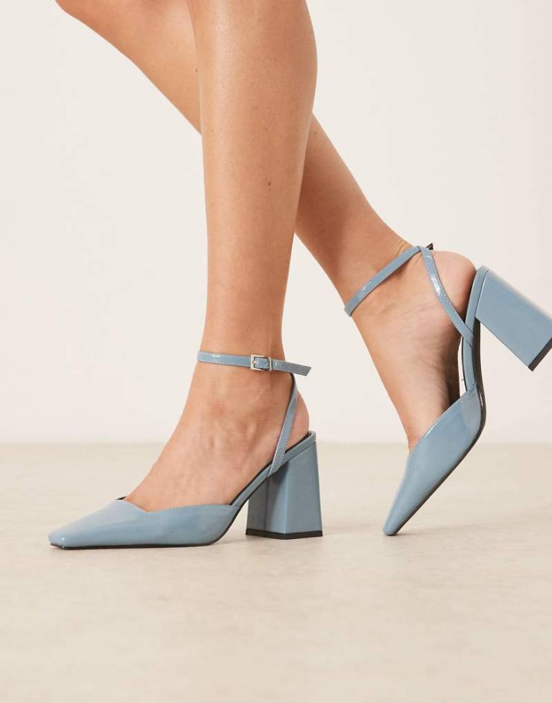 RAID - Cordeliya - Slingback-Schuhe in Blau aus PU mit Blockabsatz RAID - Cordeliya - Slingback-Schuhe in Blau aus PU mit Blockabsatz von Raid