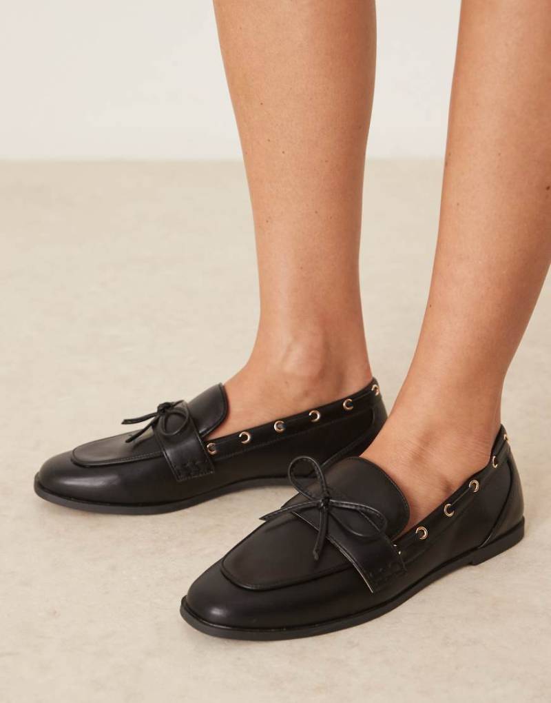 RAID - Nico - Boot-Loafer in Schwarz mit Schleifendetail von Raid