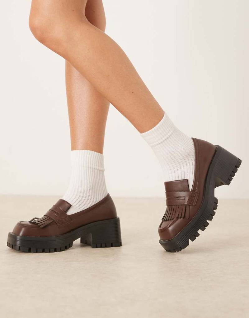 RAID - Vamika - Loafer in Braun mit dicker Plateausohle von Raid