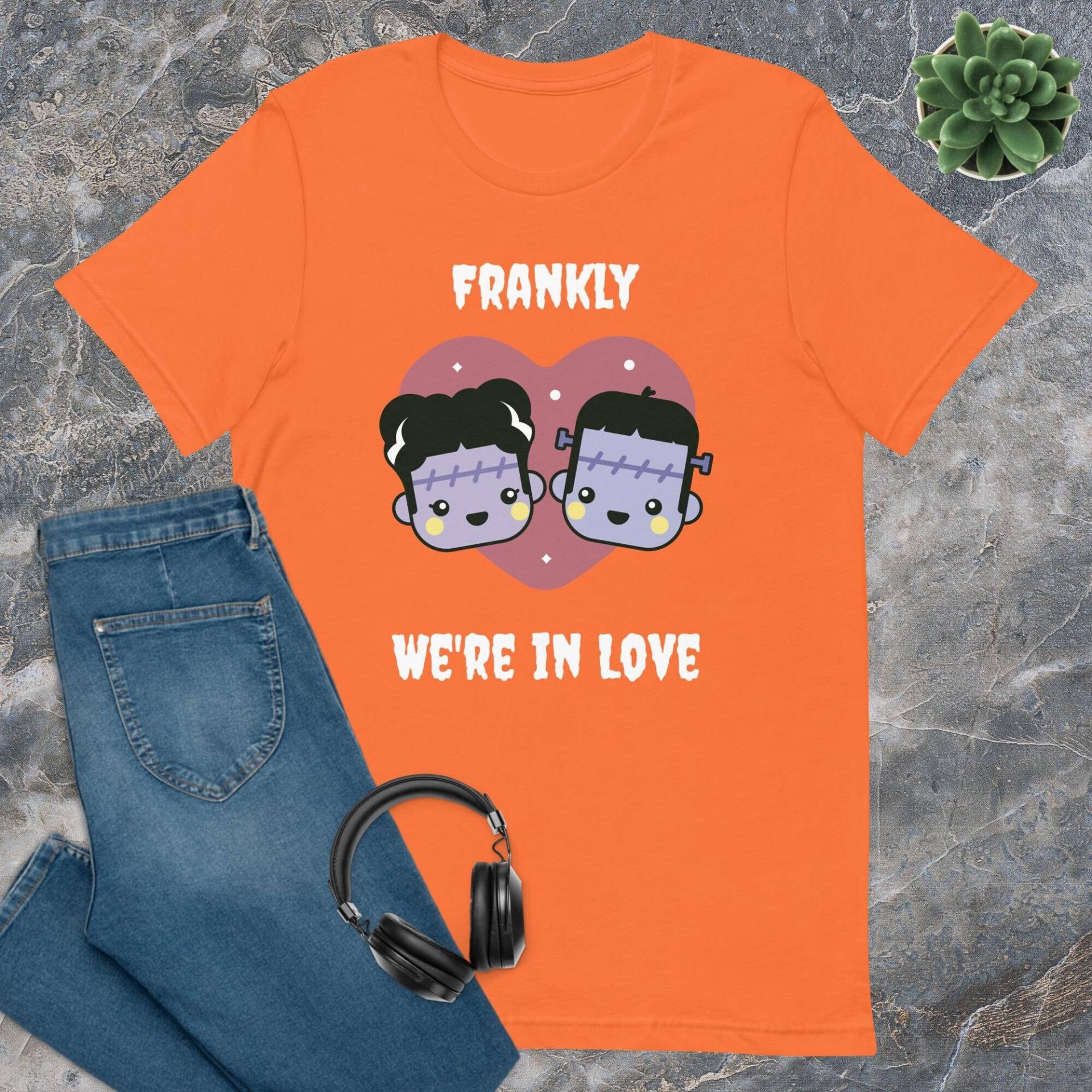 Ehrlich Gesagt Sind Wir in Love Kid Shirt | Frankenstein T-Shirt Halloween-Hemd Gruseliges Geschenk Süßes Halloween von RaidenGateDesign