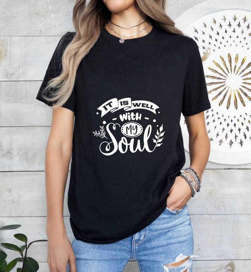 Es Ist Gut Mit Meinem Seelen-T-Shirt Christliches Bibel-Vers-Shirt Es Ist Gut Mit Meinem Seelen-T-Shirt Christliches Bibel-Vers-Shirt von RaidenGateDesign