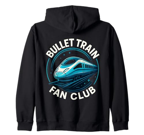 Bullet Train Fan Club, Hochgeschwindigkeitsbahn Kinder & Erwachsene Kapuzenjacke Bullet Train Fan Club, Hochgeschwindigkeitsbahn Kinder & Erwachsene Kapuzenjacke von Railfan Shinkansen High Speed Train Lovers