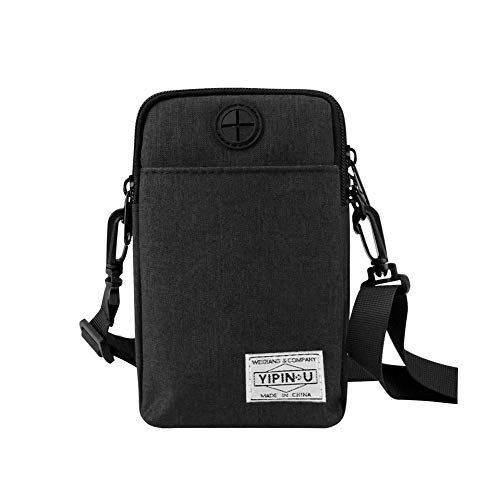Reisepass Tasche Reisepasshülle Wasserdicht Familien Reise Brieftasche Leicht Pass Hülle Passport Etui Ausweistasche Dokumente Organizer Kleine Umhängetasche für Damen/Herren (SCHWARZ) von Rain House
