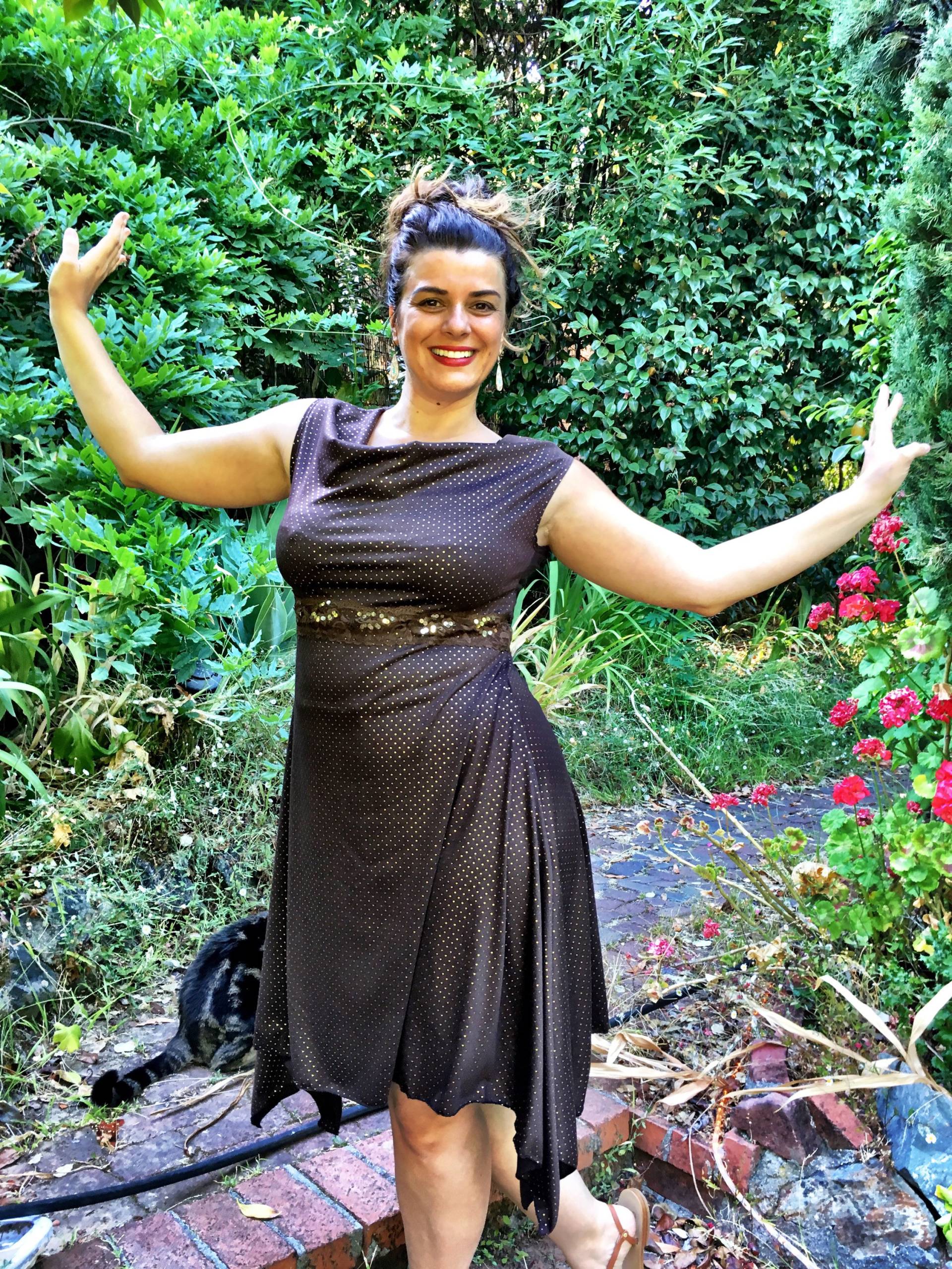 Auflösung Sweetheart Plus Size Kleid - Chocolate Sparkle von RainaSatoriDesign