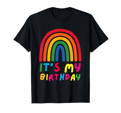It's My Birthday for Women Teens Girls Rainbow T-Shirt von Rainbow Birthday for Women Teens Girl Tee