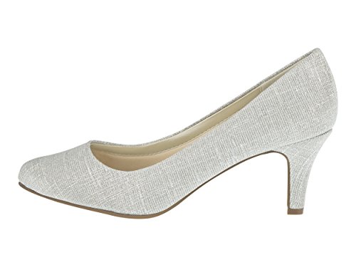 Rainbow Club Brautschuhe Brooke - Silber Metallic - Pumps Größe 37.5 EU 4.5 UK Damen von Rainbow Club