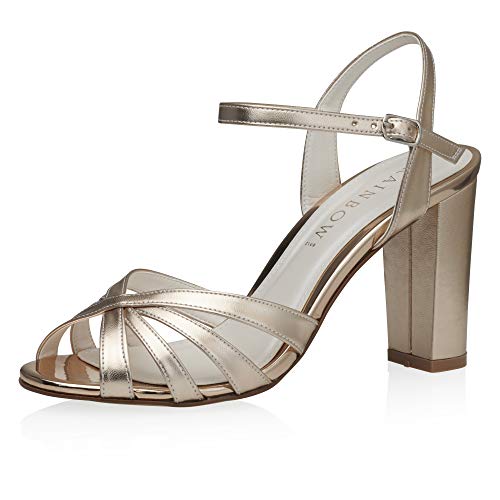 Rainbow Club Brautschuhe Byoux - Damen, Sandalette, Rose-Gold - Gr. 39 (UK 6) von Rainbow Club