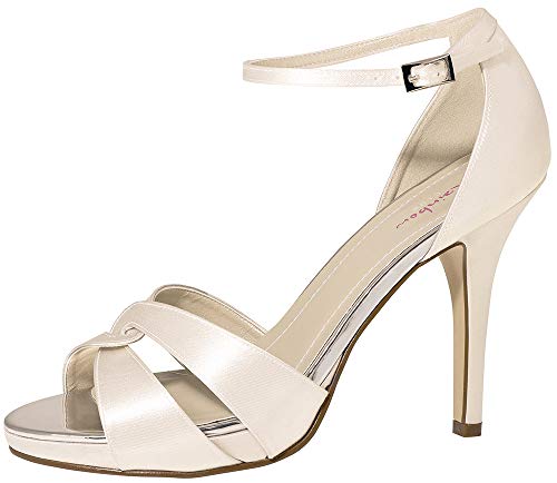 Rainbow Club Brautschuhe Cate - Damen High Heels gepolstert, Ivory/Creme, Satin - Gr. 36.5 (UK 3.5) von Rainbow Club