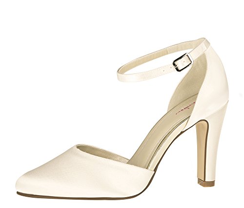 Rainbow Club Brautschuhe Dana - Ivory Satin - Pumps Größe 36 EU 3 UK Damen von Rainbow Club